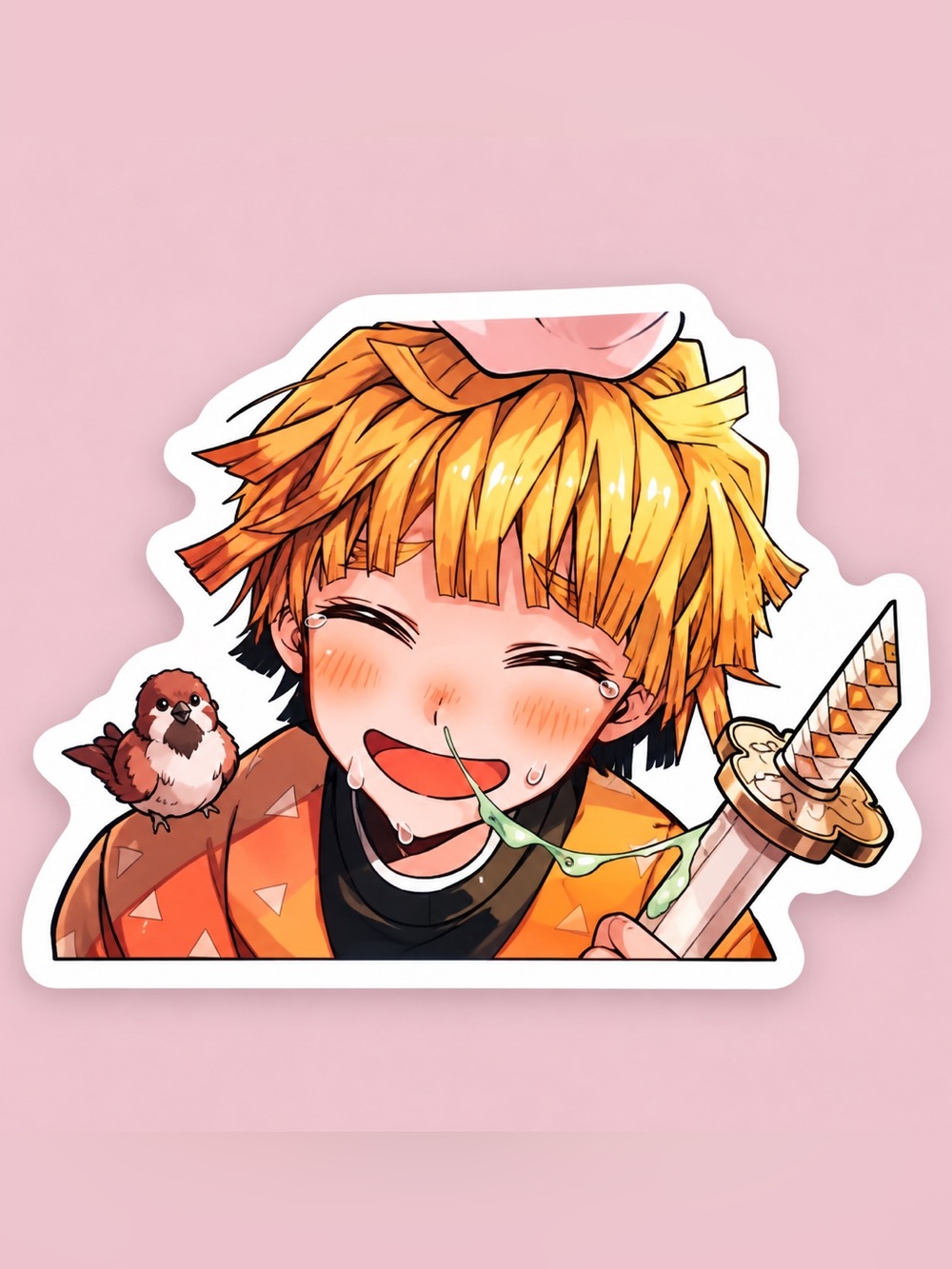 Zenitsu Agatsuma Demon Slayer Sticker | Anime Vinyl Decal